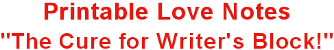 Printable Love Notes